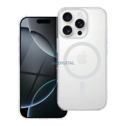   Drop Glue Colorful Ring MagSafe-kompatibilis tok Samsung Galaxy S25 - fehér