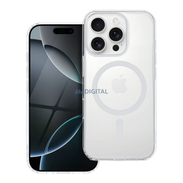 Drop Glue Colorful Ring MagSafe-kompatibilis tok Samsung Galaxy S25 - fehér