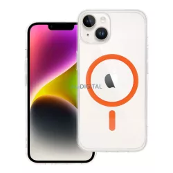   Drop Glue Colorful Ring MagSafe-kompatibilis tok iPhone 14 - narancssárga