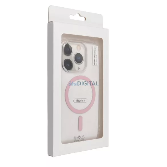 Drop Glue Colorful Ring MagSafe-kompatibilis tok iPhone 16 - rózsaszín