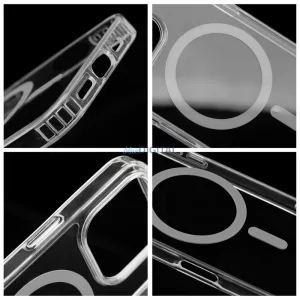 Drop Glue Colorful Ring MagSafe-kompatibilis tok iPhone 13 Pro - szürke