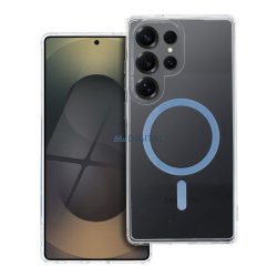   Drop Glue Colorful Ring MagSafe-kompatibilis tok Samsung Galaxy S25 Ultra - világoskék