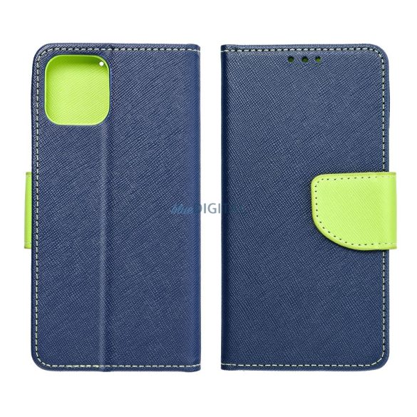 FANCY könyvtok Samsung Galaxy A56 - tengerészkék-limezöld