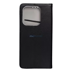 SMART CASE könyvtok Xiaomi Redmi Note 14 4G - fekete