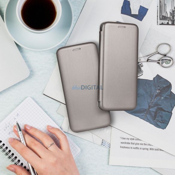 ELEGANCE könyvtok Samsung Galaxy A56 - szürke
