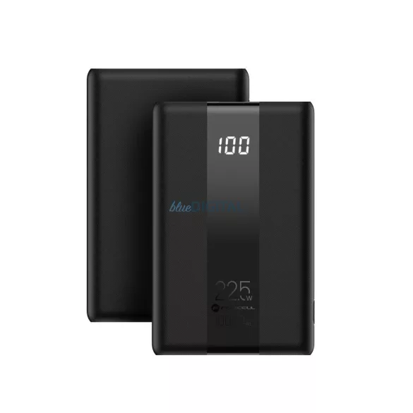 FORCELL F-ENERGY P10K2 Energo powerbank PD QC3.0 3A 22,5W 10000 mAh fekete