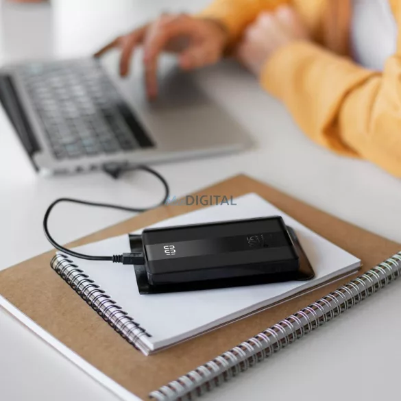 FORCELL F-ENERGY P10K2 Energo powerbank PD QC3.0 3A 22,5W 10000 mAh fekete