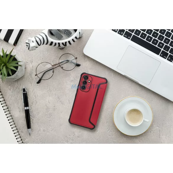 RAZOR könyvtok Xiaomi Redmi 14C 4G/5G - piros