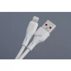 Blue Star PJ68 Eco USB-A - Lightning kábel 2.4A 1m - fehér