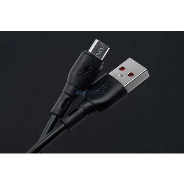 Blue Star PJ68 Eco USB-A - micro USB kábel 2A 1m - fekete