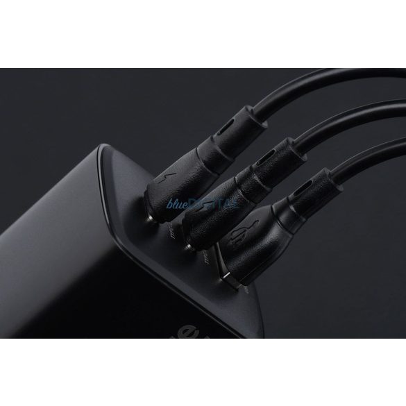 Blue Star PJ68 Eco USB-A - micro USB kábel 2A 1m - fekete