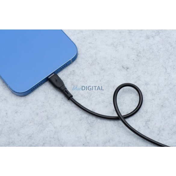 Blue Star PJ68 Eco USB-A - Type-C kábel 3A 1m - fekete