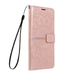 MEZZO kinyitható tok Xiaomi Redmi Note 14 5G - rózsaarany színű