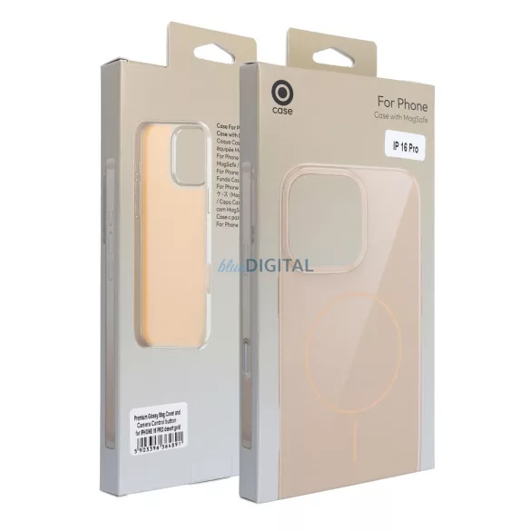 Premium Glossy MagSafe-kompatibilis tok iPhone 16 Plus - arany színű