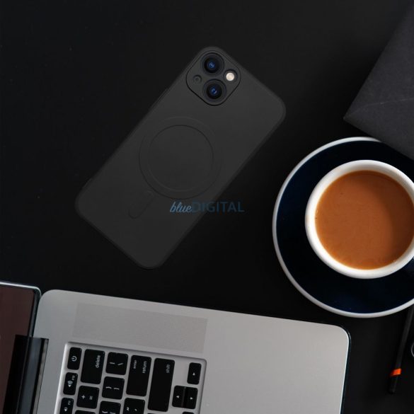 SILICONE MAG COVER MagSafe-kompatibilis tok iPhone 16e - fekete