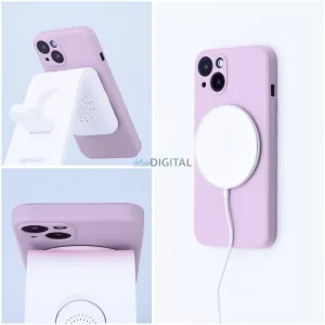 SILICONE MAG COVER MagSafe-kompatibilis tok iPhone 16e - rózsaszín