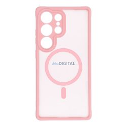   FULL MATTE MAG COVER MagSafe-kompatibilis tok Samsung Galaxy S25 Ultra - világos rózsaszín