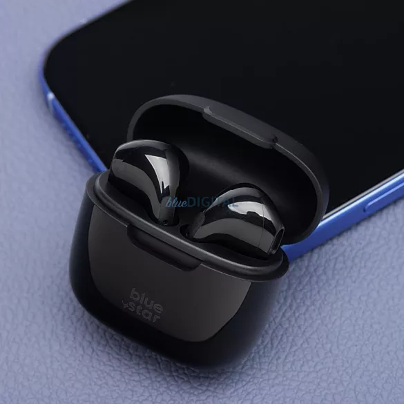 Blue Star FI7 TWS Bluetooth vezeték nélküli fülhallgató - fekete