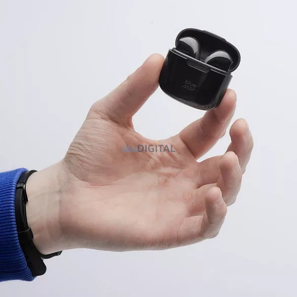 Blue Star FI7 TWS Bluetooth vezeték nélküli fülhallgató - fekete
