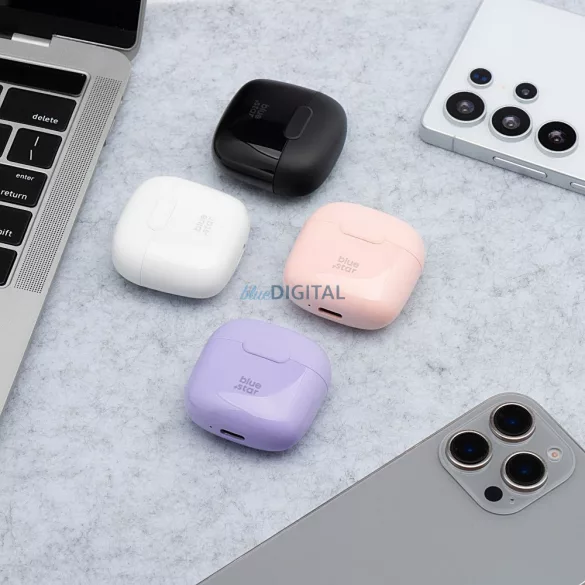 Blue Star FI7 TWS Bluetooth vezeték nélküli fülhallgató - fekete