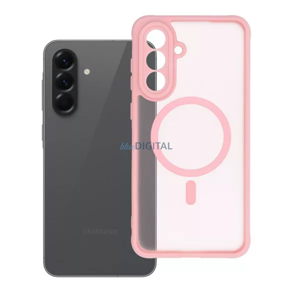 FULL MATTE MAG COVER MagSafe-kompatibilis tok Samsung Galaxy A56 - világos rózsaszín