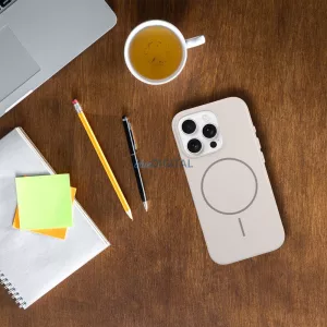 MagSafe-kompatibilis, fényes magazinborító az iPhone 16 Plus, fehér