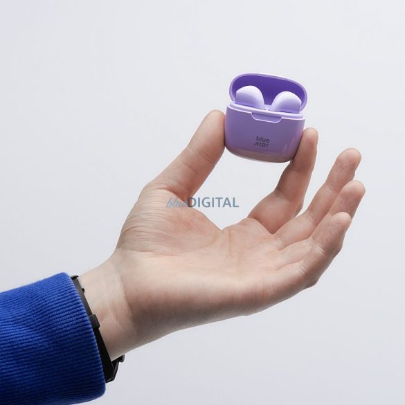 Blue Star FI7 TWS Bluetooth vezeték nélküli fülhallgató - lila