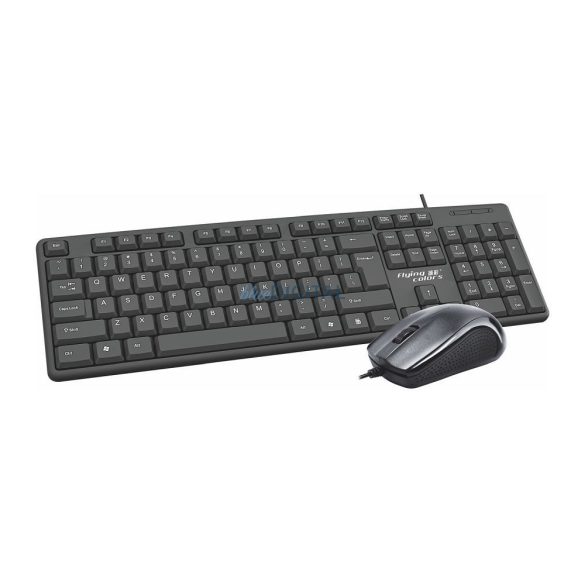 Drótkészlet USB A billentyűzet QWERTY + egér K3186 U+U