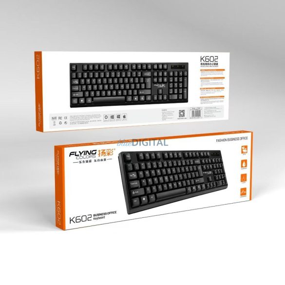 Vezetékes billentyűzet USB A QWERTY K602
