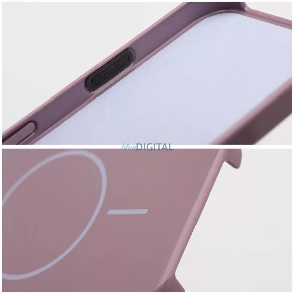 MagSafe-kompatibilis, fényes magazinborító az iPhone 16 Plushoz, lila színben