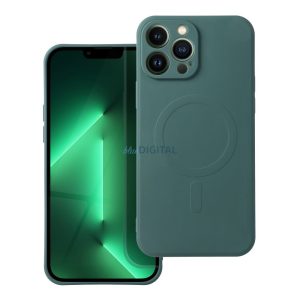 SILICONE MAG COVER MagSafe-kompatibilis tok Samsung Galaxy A54 5G - sötétzöld