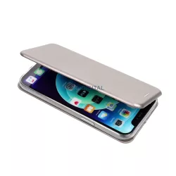   ELEGANCE kinyitható tok Xiaomi Redmi Note 14 5G - ezüst színű