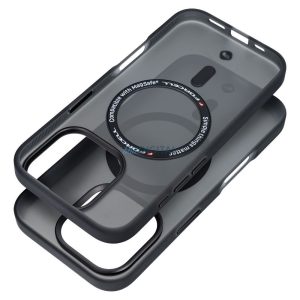 Forcell F-Protect MagSafe-kompatibilis tok Samsung Galaxy S25 - fekete átlátszó