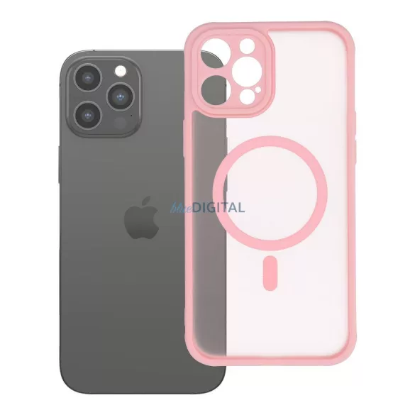FULL MATTE MAG COVER MagSafe-kompatibilis tok iPhone 12 Pro Max - világos rózsaszín