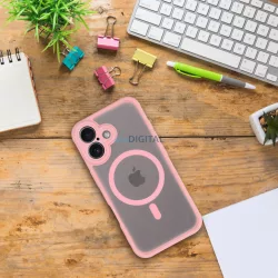   FULL MATTE MAG COVER MagSafe-kompatibilis tok iPhone 14 Pro Max - világos rózsaszín