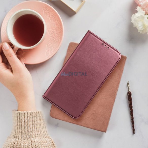 SMART MAGNETO kinyitható tok Honor Magic7 Pro - bordó
