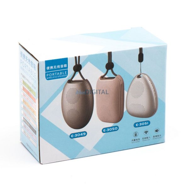 E-3049 bluetooth hangszóró 3W 500mAh - ezüst színű
