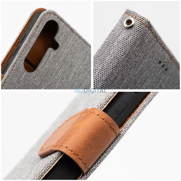 JEANS kinyitható tok Xiaomi Redmi Note 14 4G - szürke