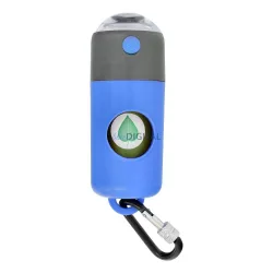   Dog excrement bag dispenser és carabiner és flashlight LLFG24033 kék