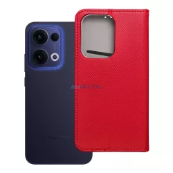 SMART CASE könyvtok Oppo Reno13 - piros