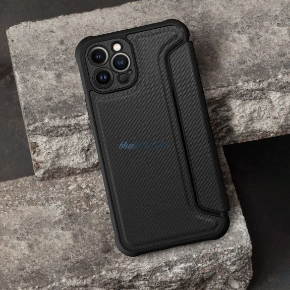 RAZOR könyvtok iPhone 16e - fekete