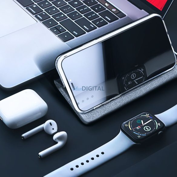 SENSITIVE könyvtok iPhone 16e - fekete