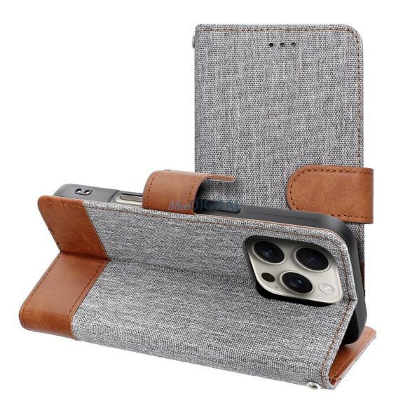 JEANS könyvtok iPhone 16e - szürke