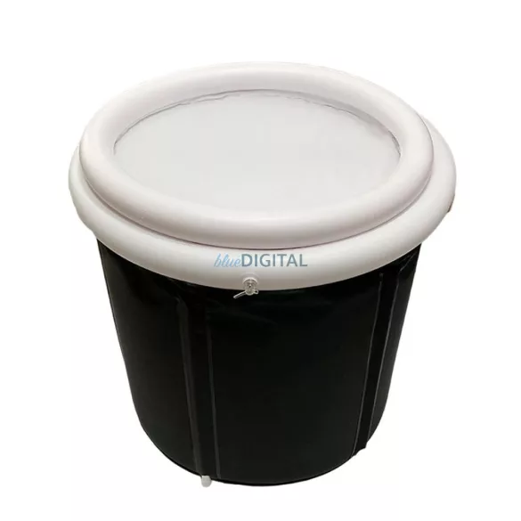 Foldable portable inflatable bathtub 75 x 80 cm fekete