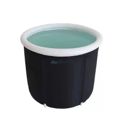 Foldable portable inflatable bathtub 80 x 79 cm fekete