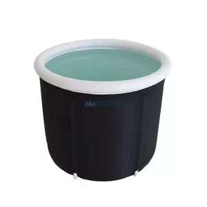 Foldable portable inflatable bathtub 80 x 79 cm fekete