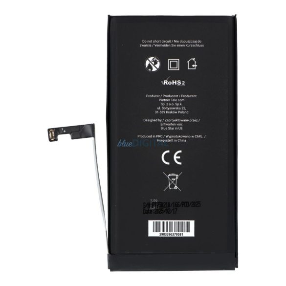 BLUE STAR HQ akkumulátor IPHONE 15 Plus-hoz 4383 mAh 4383 mAh