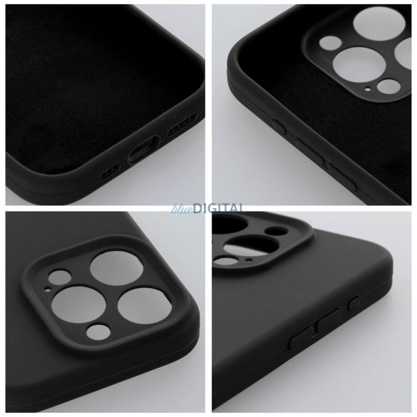 SILICONE 2mm tok iPhone 16e - fekete