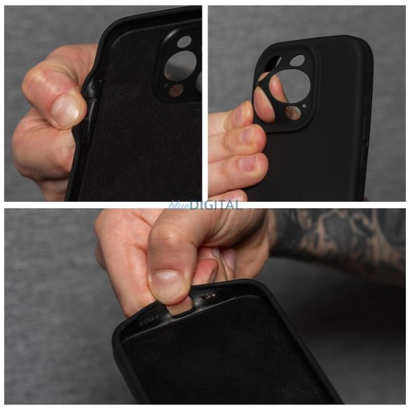 SILICONE 2mm tok iPhone 16e - fekete