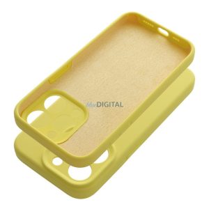 SILICONE 2mm tok iPhone 16e - citromsárga